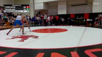 Boys 157 lbs Quarterfinal - Corbin Mayer, Jeff West vs Malakie Laws, Perry Lecompton