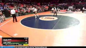 1 lbs Cons. Round 1 - Colin Zeppi, Manteno vs Cory West, Springfield (Sacred Heart Griffin)