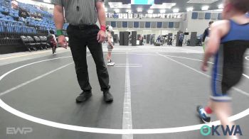 52 lbs 3rd Place - Logan Snyder, Hennessey Takedown Club vs Wriglee Ward, Grover Rains Wrestling Club