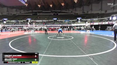 215 lbs Quarters & Wb (16 Team) - Vincent Giacobbe, Nazareth vs Ibrahim Zaky, Woodgrove