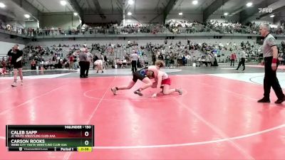 150 lbs 3rd Place Match - Carson Rooks, Webb City Youth Wrestling Club-AAA vs Caleb Sapp, JC Youth Wrestling Club-AAA 