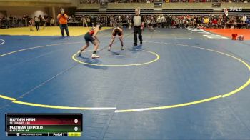 108 lbs Cons. Semi - Mathias Liepold, Flat Earth vs Hayden Heim, St. Charles