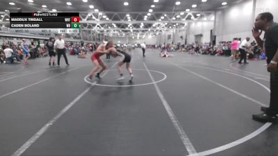 120 lbs Round 3 (6 Team) - Caden Boland, Wayne Danger vs Maddux Tindall, Whitted Trained