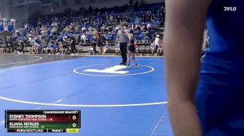 107 lbs Quarterfinals (8 Team) - McKenzie Sones, North Pontotoc High School vs Hannah Lindsey, Vancleave High School