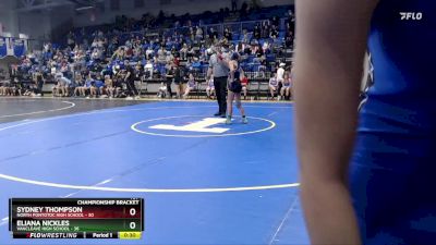 107 lbs Quarterfinals (8 Team) - McKenzie Sones, North Pontotoc High School vs Hannah Lindsey, Vancleave High School