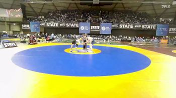 Boys 3A 165 lbs Champ. Round 1 - Toren Dodge, Roosevelt vs Josh Strago, Everett