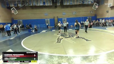 145lbs Quarterfinal - Mira Sonnen, Peninsula (Girls) vs Korinne Mensonides, Rogers (Puyallup) (Girls)