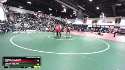 285 lbs Champ. Round 1 - Derek Hedjuk, Hemet vs Miguel Saldana, Indio