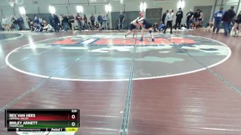 220 lbs Cons. Round 1 - Rex Van Hees, Central Valley vs Briley Arnett, Timberlake