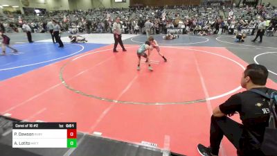 69 lbs Consi Of 16 #2 - Pierce Dawson, Ruby Mountain WC vs Adam Lotito, MatTime
