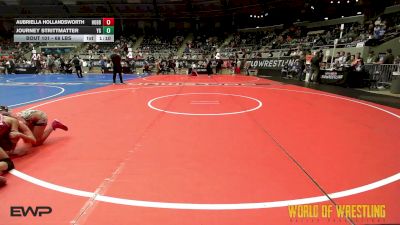 68 lbs 5th Place - Aubriella Hollandsworth, Hobbs Elite vs Journey Strittmatter, Young Guns