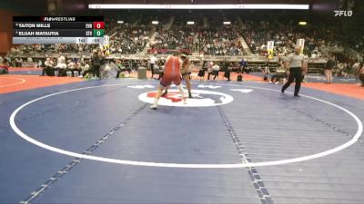 4A-215 lbs Cons. Round 2 - Taiton Mills, Evanston vs Elijah Matautia, Star Valley