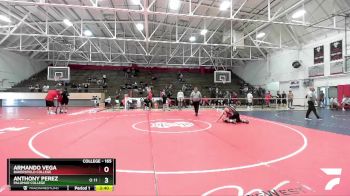 165 lbs Semifinal - Anthony Perez, Palomar College vs Armando Vega, Bakersfield College