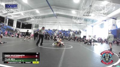 96 lbs Placement (4 Team) - Owen Wusterbarth, Potentially Dangerous vs Tyler Bell, OpenMats Wrestling Club