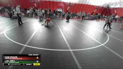 78 lbs Cons. Round 1 - Case Krause, Princeton Wrestling Club vs Lain Abell, B.A.M. Training Center