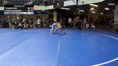 96 lbs Champ. Rd Of 16 - Damoni Ford, PSF Wrestling Academy vs Cayden Carannante, Steel Valley Renegades
