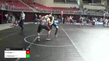 190 lbs Quarterfinal - Beau Wright, Gem City Grapplers vs Jaxon Halverson, MIDWEST DESTROYERS