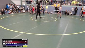 72 lbs Cons. Semi - Ashly Pirtle, Mat-Su Matmen vs Laura Bergamaschi, Alaska