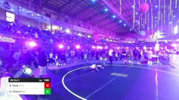 106 lbs Rr Rnd 1 - Breen Rule, NM Wolf Pack vs Scarlett Osborn, Big Dog Grappling Academy