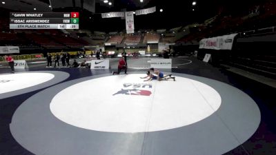 126 lbs 5th Place Match - Gavin Whatley, Monster Garage Wrestling vs Issac Arismendez, Frontier High School Wrestling