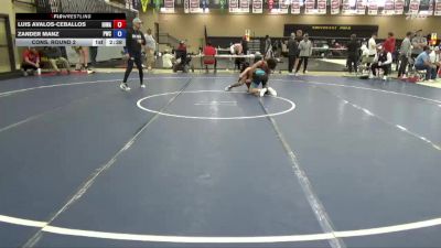 126 lbs Cons. Round 2 - Luis Avalos-Ceballos, Iowa vs Zander Manz, Powerhouse Wrestling Club