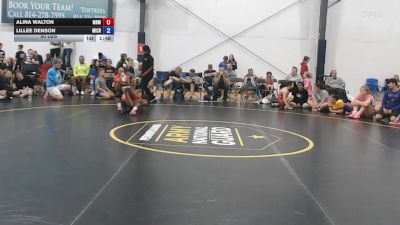 50 lbs Semifinal - Alina Walton, Ohio Goons - W vs Lillee Denson, Michigan Wrestling Academy - W