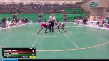 125 lbs Placement Matches (8 Team) - Isabella Moore, Carrollton vs Zaniyah Davis, Jordan