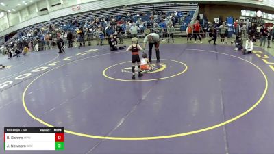 10U Boys - 53 lbs Cons. Round 1 - Jack Newsom, Cory Clark Wrestling vs Braxton Dahms, Michigan Premier WC