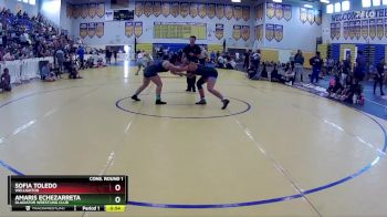 148 lbs Cons. Round 1 - Sofia Toledo, Wellighton vs Amaris Echezarreta, Gladiator Wrestling Club