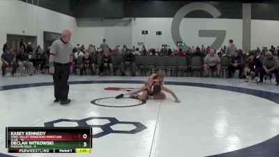 90 lbs Quarterfinals (8 Team) - Kasey Kennedy, Steel Valley Renegades Wrestling Club vs Declan Witkowski, Missouri Gold
