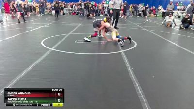 80 lbs Round 5 (8 Team) - Ayden Arnold, FORGE vs Jacob Puma, Neighborhood Wrestling