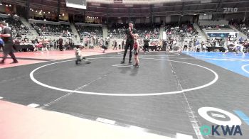 52 lbs Round Of 16 - Clayton Brady, Barnsdall Youth Wrestling vs Johnny Weisinger, Wyandotte Youth Wrestling