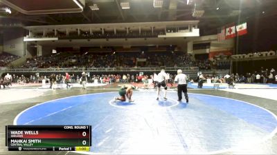 215 lbs Cons. Round 1 - Wade Wells, Sheldon vs Mahkai Smith, Central Valley