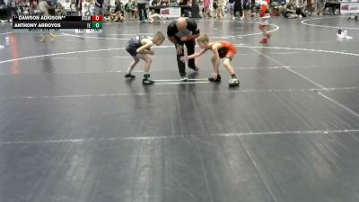 55 lbs Cons. Round 4 - Anthony Arroyos, Takedown Elite vs Dawson Adkison**, Bay County Elite Wrestling