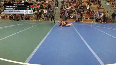 130 lbs Quarterfinal - Croix Jolly, Forest Lake Wrestling Club vs Lane Werner, Pursuit Wrestling Minnesota