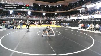 6A 125 lbs Cons. Round 3 - Madelyn Capetillo, Euless Trinity vs Jaelyn Skelley, Prosper