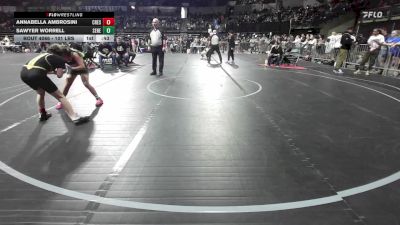 101 lbs Quarterfinal - Annabella Ambrosini, Cresskill vs Sawyer Worrell, Seneca