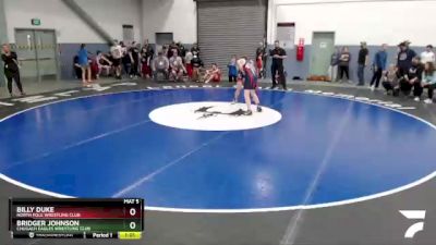 136 lbs Final - Billy Duke, North Pole Wrestling Club vs Bridger Johnson, Chugach Eagles Wrestling Club