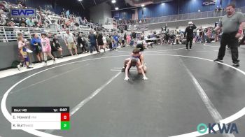 76 lbs Consi Of 4 - Ean Howard, Vinita Kids Wrestling vs Kaiden Burt, Wagoner Takedown Club