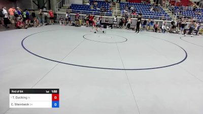 100 lbs Rnd Of 64 - Traevon Ducking, IN vs Caden Steinbeck, OH