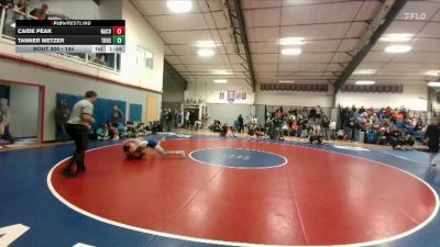 144 lbs Quarterfinal - Caide Peak, Natrona County vs Tanner Metzer, Thunder Basin High School