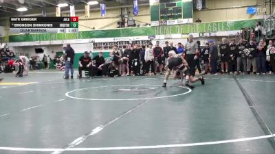 120 lbs Quarterfinal - Nate Grieger, Avon Lake vs Bronson Shinkonis, Brighton