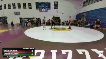 152 lbs 3rd Place Match - Talon Thoman, Riverton USA Wrestling vs Jaydon Walther, Green River Grapplers