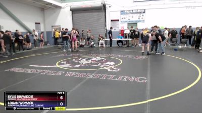 149 lbs Quarterfinal - Sylis Dinwiddie, Pioneer Grappling Academy vs Logan Womack, Juneau Youth Wrestling Club Inc.