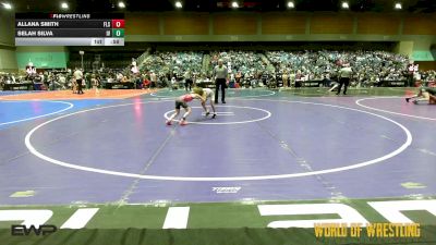 54 lbs Round Of 32 - Allana Smith, Florida Scorpions vs Selah Silva, Illinois Valley Youth Wrestling