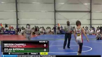 76 lbs Round 2 - Dylan Bateman, PA Silver vs Bryson Chappell, NCWAY National Team