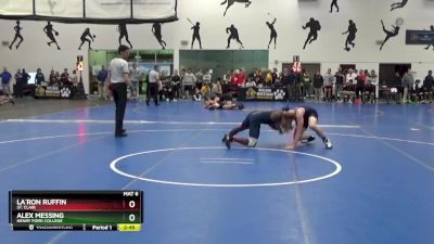 157 Freshman/Soph Cons. Semi - La`Ron Ruffin, St. Clair vs Alex Messing, Henry Ford College