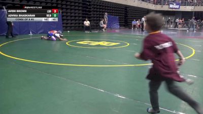 75 lbs Consi Of 8 #2 - Averi Brown, Lewis Run vs Advika Bhaskaran, Wilmington