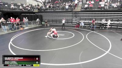 123 lbs Champ. Round 1 - Zach Cahill, Murray High School vs Gilberto Serrano, Granger High School