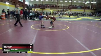 126 lbs Cons. Round 2 - Ved Desai, Walsh Jesuit vs Rocco Cassioppi, Hononegah